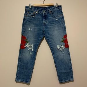 Levi's Embroidered Jeans
